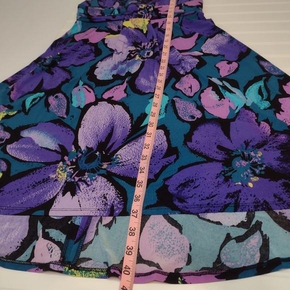 AGB women's strapless floral print dress size (M) - Picture 5 of 16